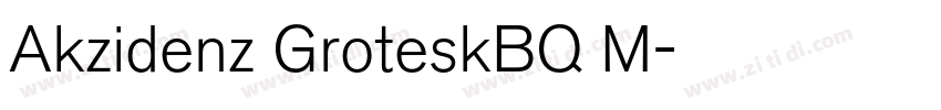Akzidenz GroteskBQ M字体转换